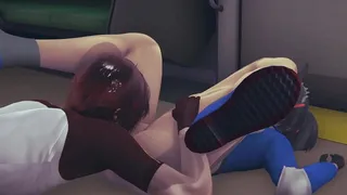 Zhu Yuan is fucking on the train!