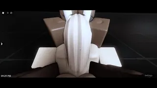 Roblox nasty blonde bitch gets gangbanged by the superior race