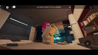 Getting up by my friend on roblox