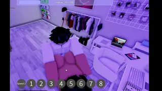 Fucking her until she can't take it anymore in Roblox condo