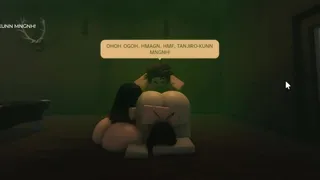 Shinobu and Nezuko Milk Tanjiro's DICK on ROBLOX!