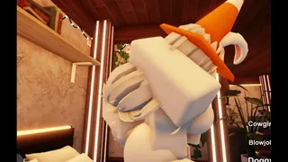 Slutty Roblox Whore Gets Her Holes Filled