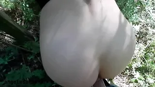 I met a fan on the street, I took advantage and asked him for an anal favor. Outdoor anal. Risky sex