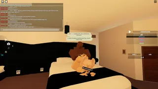 Roblox shoving my BBC into this blonde slut's pussy