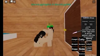Fucking my girlfriend in a roblox game