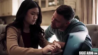 Sexy babes wanted big cock and they sucked it before rough pussy fucking by big dick dude