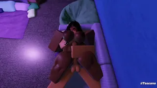 Fucking my chocolate bitch