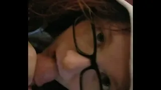 Redhead blowing my cock