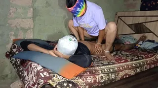 Bhabhi was fucked hard at night in house with Hindi audio. Step sister's fuck.
