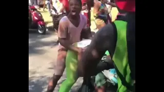 eating the wheel of a bitch