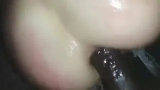 Black man takes my wife's round ass
