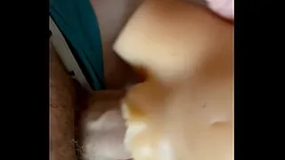Porn shoot with sex doll