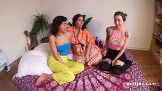 3 Sexy Babes and 2 Big Sex Toys