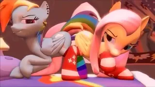 Rainbow Dash and Fluttershy two action full HD sex toys