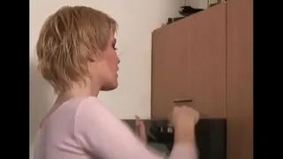 Lovable blonde Diana gets a meat