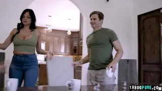 Bisexual MILF in 3some with college students
