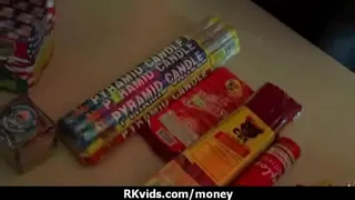Sexy wild chick gets paid to fuck 10