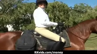 Sexy wild chick gets paid to fuck 1