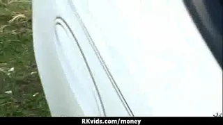 Sexy wild chick gets paid to fuck 3