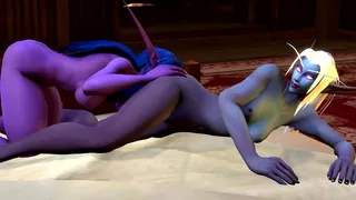 Night Elf Eats Out Enuleth (World of Warcraft Animation SFM)