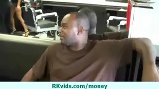 Busty amateur listens to the Money Talk 1