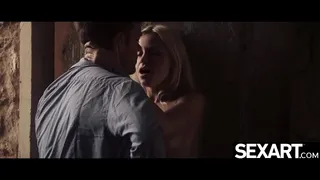 Stunning blonde gets fucked in an alleyway on a wild night out