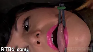 Sexy whipping for beauty's a-hole