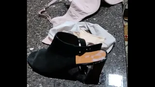 Neighbor's shoe with milk