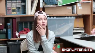 Teen Shoplifter Gets Dominated By A Security Officer