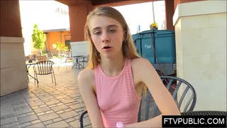 skinny teen public