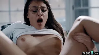 Dirty priest lured into taboo fuck a shy brunette bitch