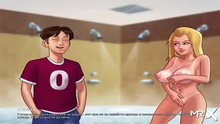 took a shower and saw her pussy