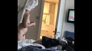 Clean and wet from the shower
