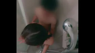 Seducing BF when taking shower, ends up squirting a lot!