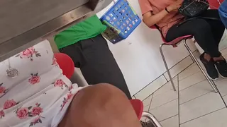 Upskirt while I take my beautiful for a walk on the weekend