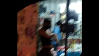 Catching Florcita with a skirt up