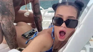 Public suck and fuck on a boat