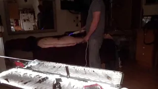 Violet wand used on kinky porn slut