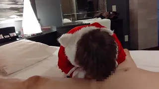 Cute Santa cosplay girl's juicy pussy gets fucked raw and creampied. Amateur, Christmas, blowjob, cunnilingus