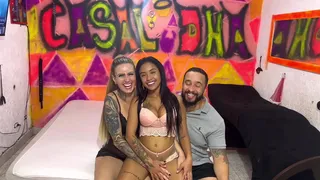 A short silicone girl, just 1.49 tall, came to visit the house most visited by women in Brazil and ended up getting sucked all over - Japa Paulistinha!