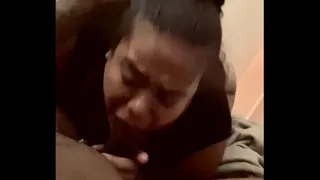 Super sloppy blowjob from my ex bitch