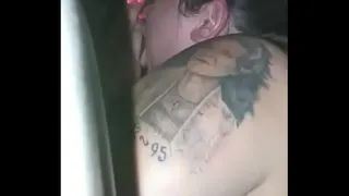 my slut wife sucking a fat black cock before he fucks her