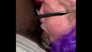 Sloppy throat white girl bbc