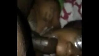 Sloppy blowjob from teen