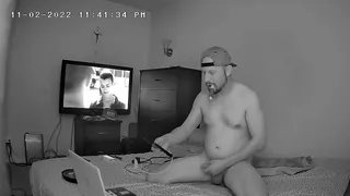 Smoking and stroking without cum