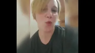 She fucks just the tip before she has to go .caught in the act