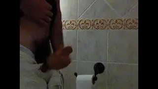 Handjob in the bathroom