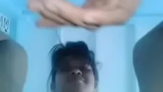 Spreading the pussy of a beautiful girl, big pussy, white, smooth clit, fuckable clit, fucking her pussy until he cums all over her pussy hole.