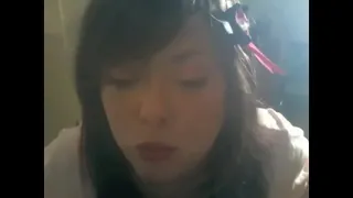 Chubby Sweetie Smoking A Eve Cigarette & Doing Her Make Up