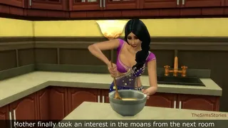 Sims 4, Stepmother punished stepdaughter by spanking her and fucking her with a  strap on